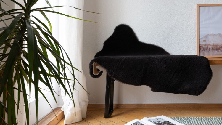 Schaffell Mokka, kaffeebraun