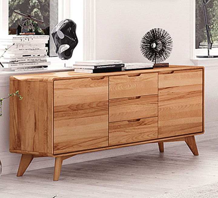Massivholz Sideboard Tario, Kernbuche, Variante 02 Massivholz Sideboard Tario, Kernbuche, Variante 02