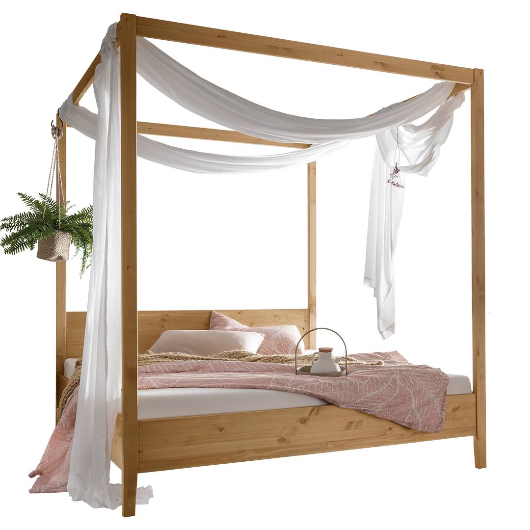 Himmelbett „Tusa“ | 140×200 cm | Massivholzbetten | aus massivem Holz | 100% ökologisch Himmelbett „Tusa“ | 140×200 cm | Massivholzbetten | aus massivem Holz | 100% ökologisch
