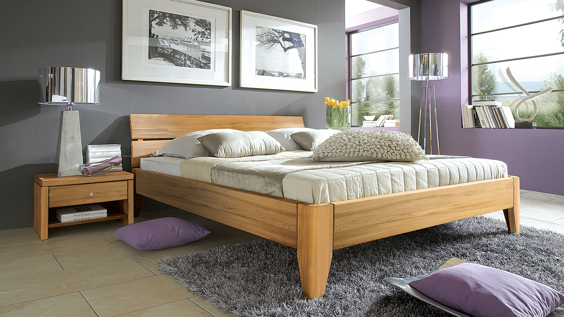 Einzelbett und Doppelbett "Sobaria"