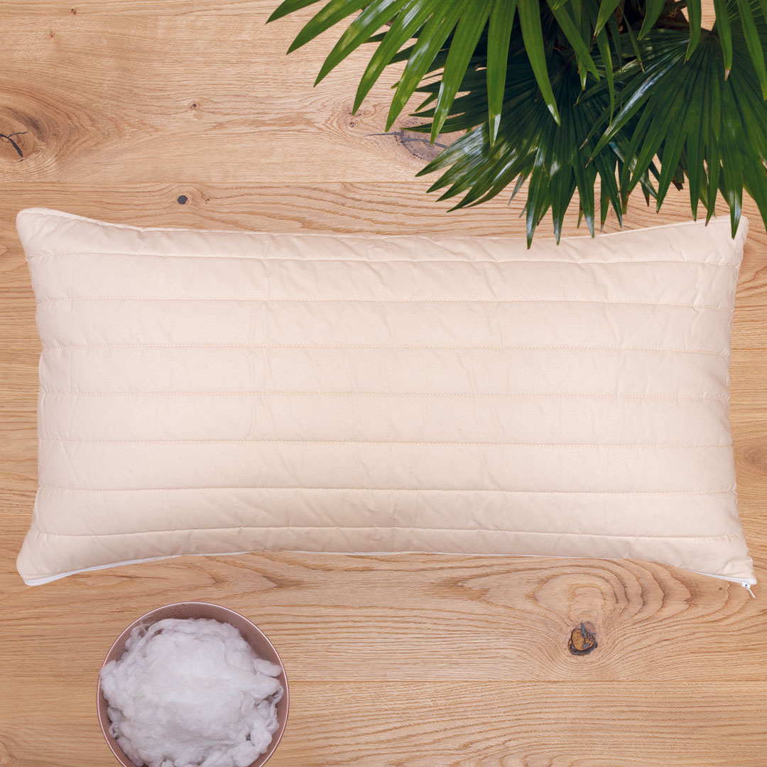 Lyocellflocken-Kopfkissen "Lyovita" | 40x60 cm | Bio-Material | Handgefertigt | schadstoffgeprüft | Kopfkissen