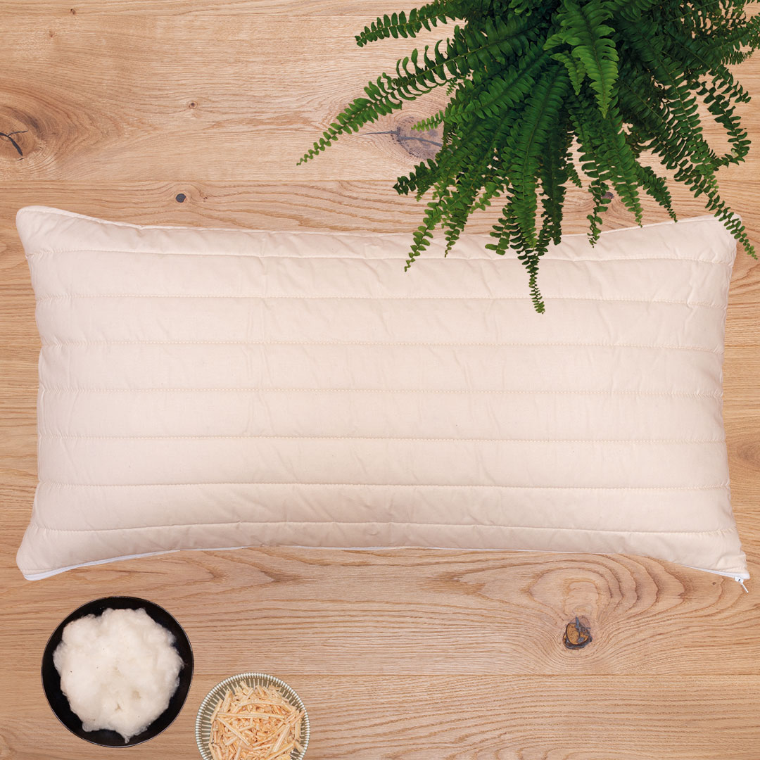 Zirben-Kopfkissen "Cotona-Cembra" | 40x60 cm | Bio-Material | Handgefertigt | schadstoffgeprüft | Kopfkissen