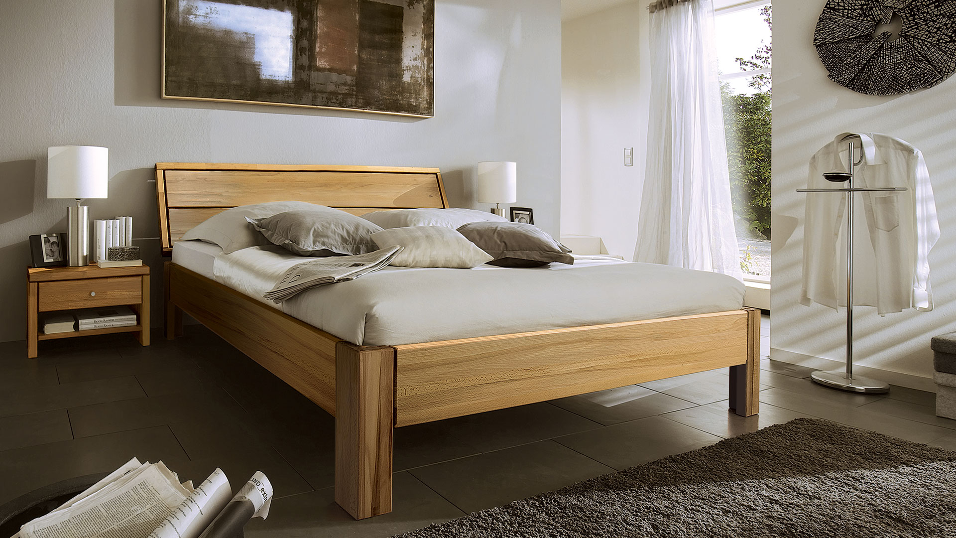 Einzelbett und Doppelbett "Alexandria"
