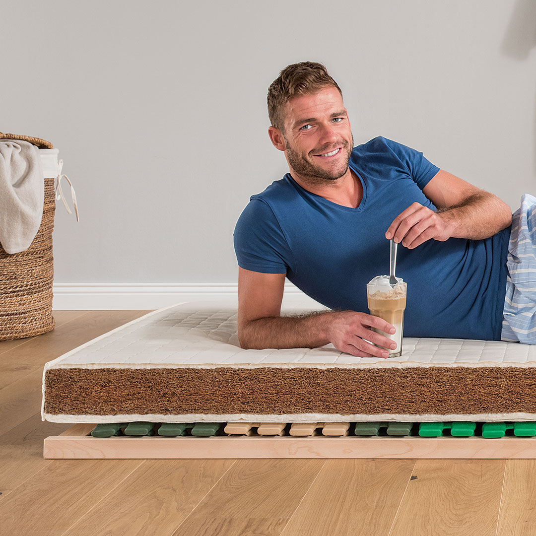 Kokos-Matratze "Coconut" | 90x200 cm | Bio-Material | Handgefertigt | schadstoffgeprüft | Matratzen