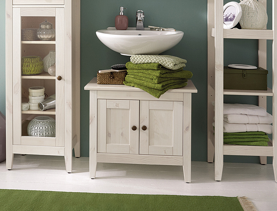 Waschbecken-Unterschrank "Nitida" - Aus massivem Kiefernholz