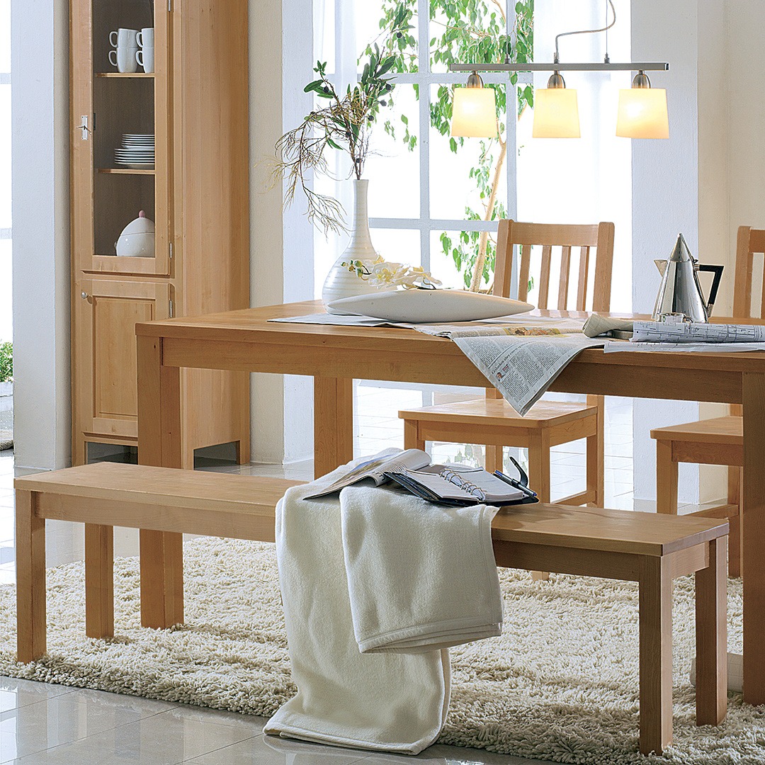 Sitzbank "Classico" | Kernbuche | Bio-Material | Handgefertigt | Holzsitzfläche ohne Lehne | schadstoffgeprüft | Sitzbänke