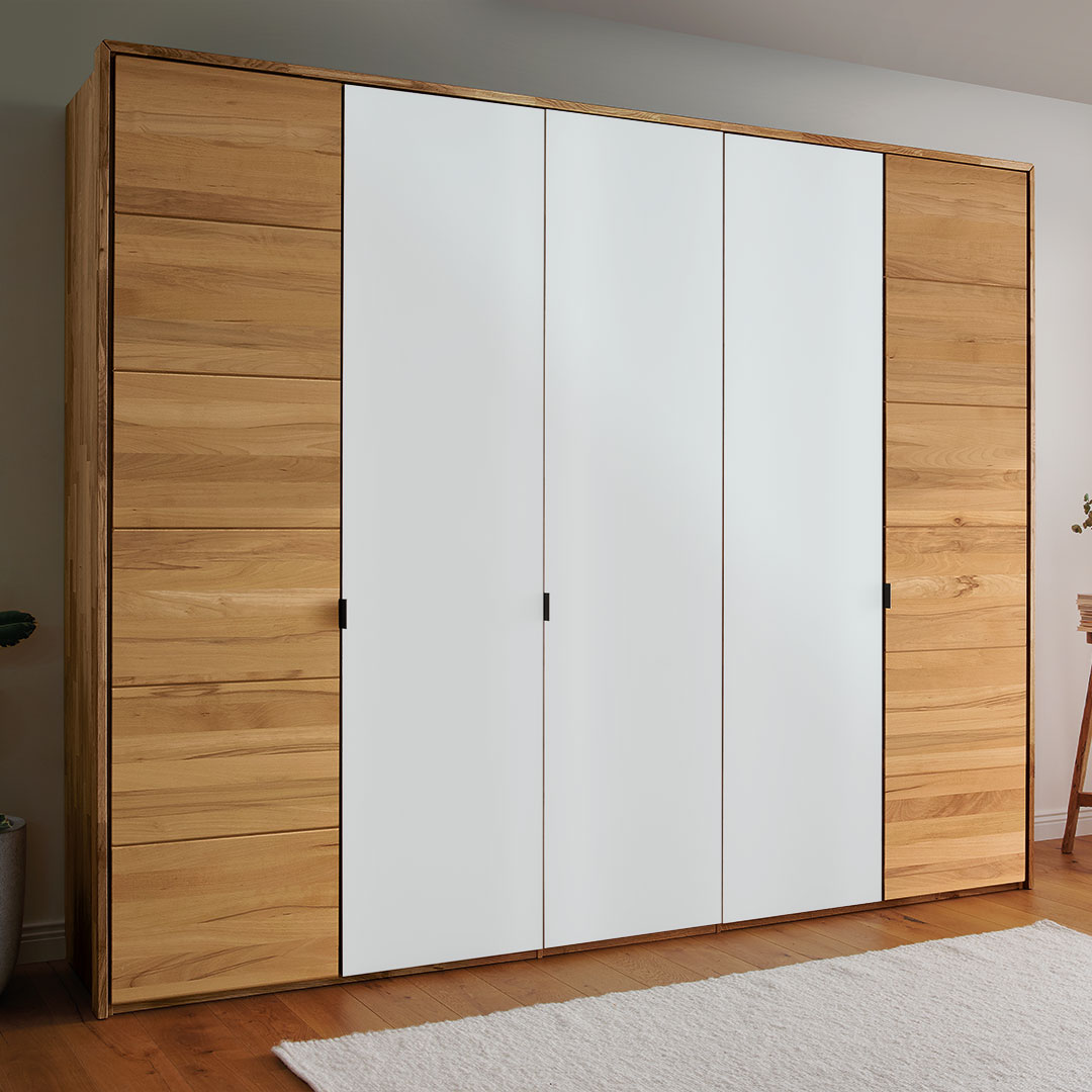 Drehtüren-Kleiderschrank "Cascano" | Kernbuche | 100% ökologisch