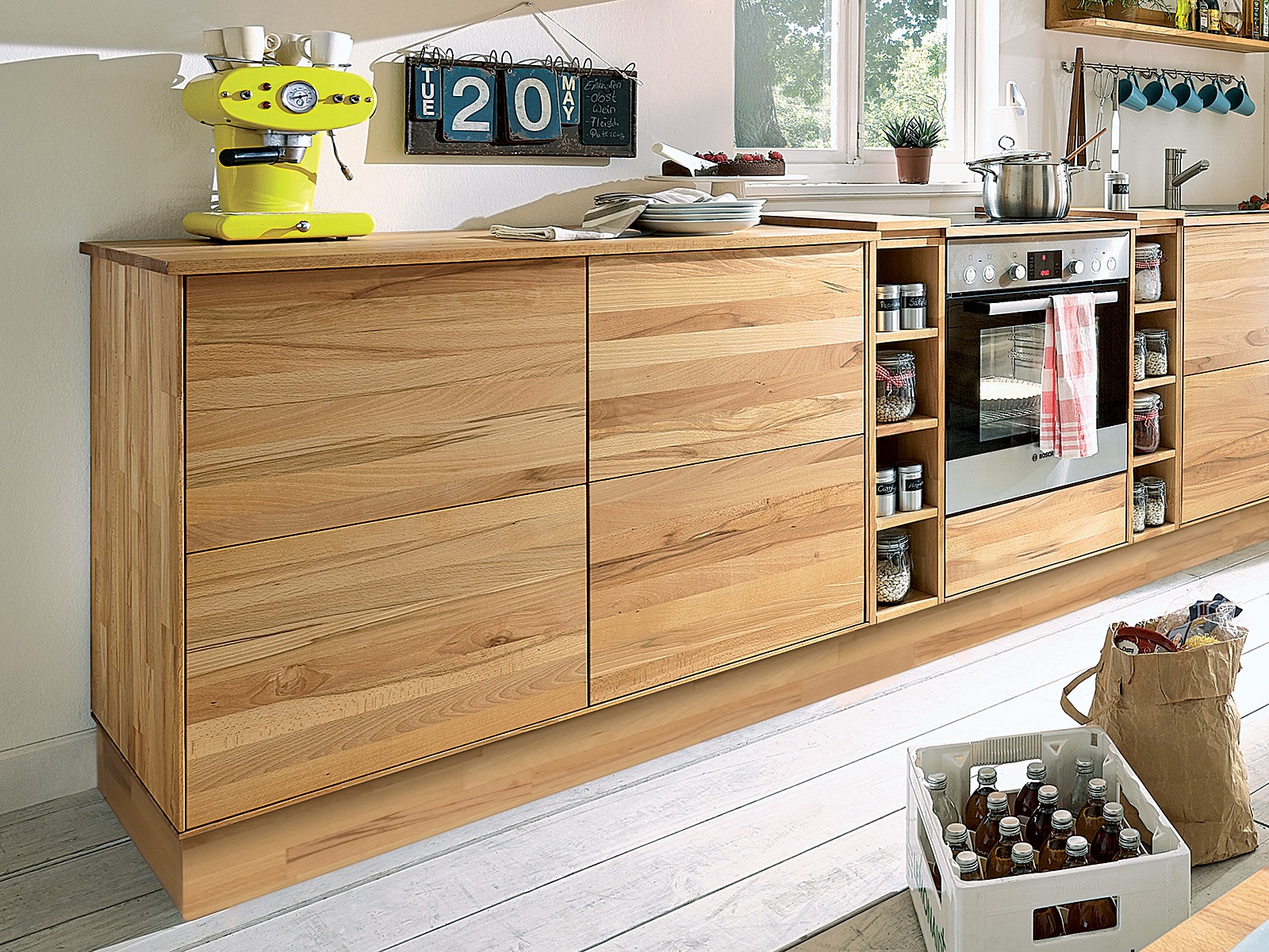 Küchenunterschrank "Culinara" - 100 % Massivholz