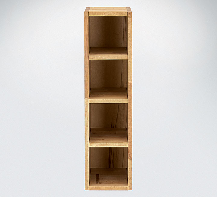 Zwischenmodul aus massivem Kernbuchenholz oder Eichenholz Zwischenmodul aus massivem Kernbuchenholz oder Eichenholz