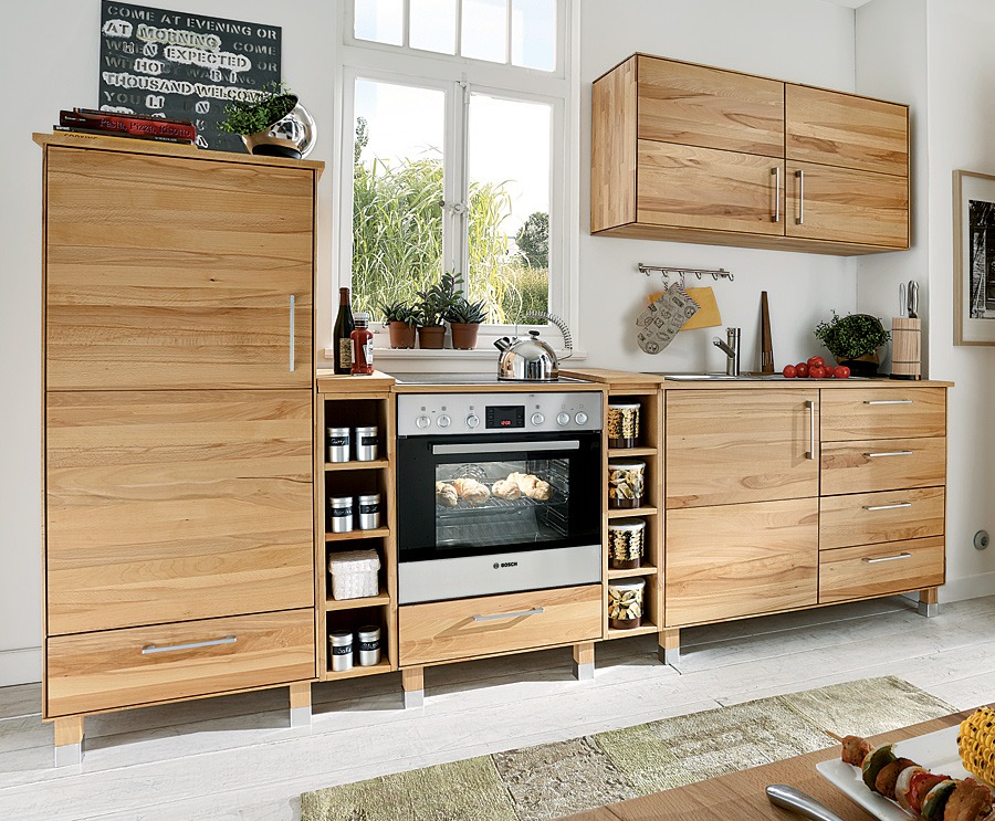 Küchen-Vorratsschrank "Culinara" - 100% Massivholz