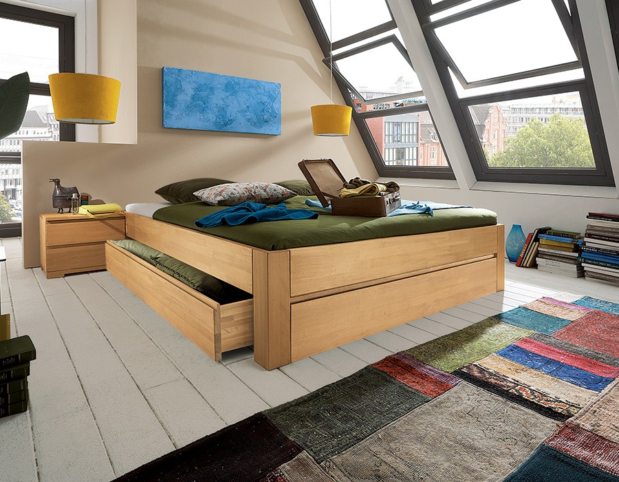 Schubkastenbett "Svariata Liege"