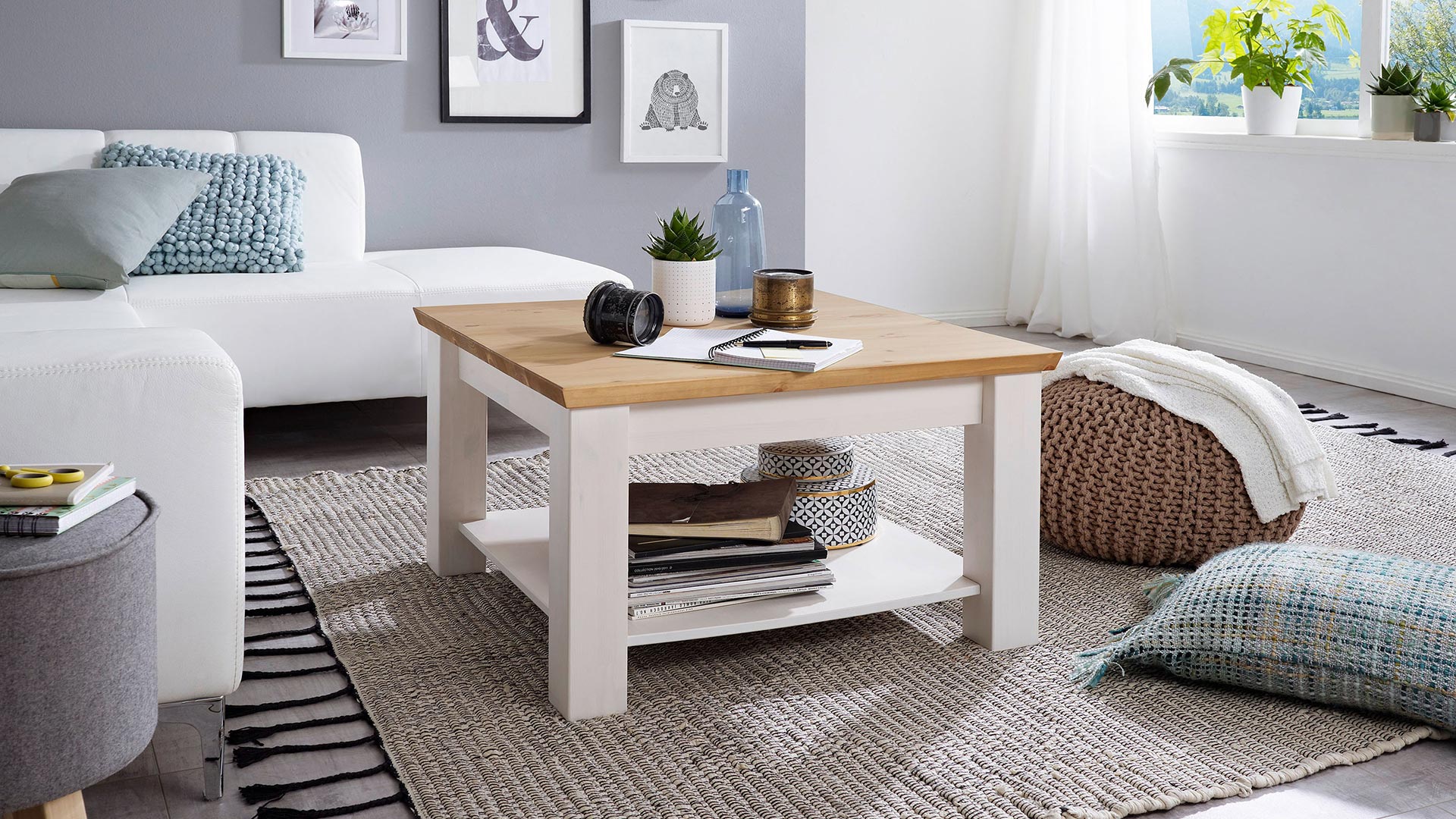 couchtisch "molina" - gemütlicher landhausstil